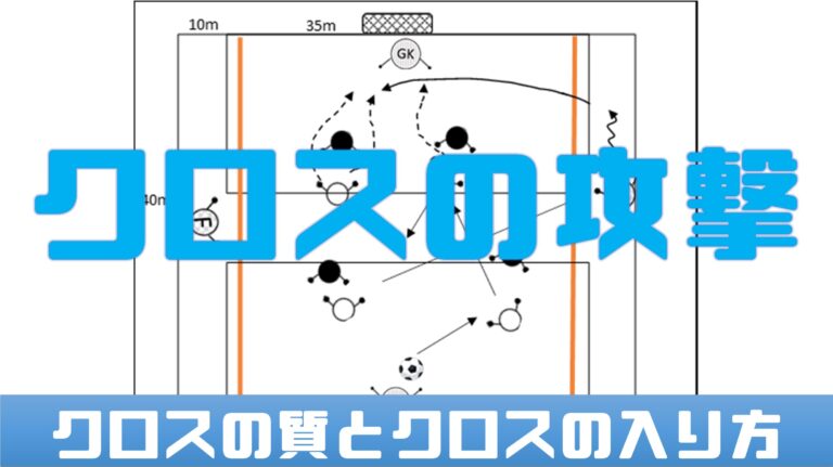 クロスの攻撃 クロスの質とクロスの入り方 U 12 Tlo サッカートレーニング研究室